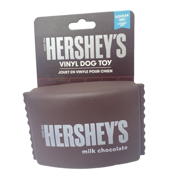 Hershey's Vinyl Dog Toy Squeaky Milk Chocolate Bar Toy For Dogs Brand New - Picture 3 of 6